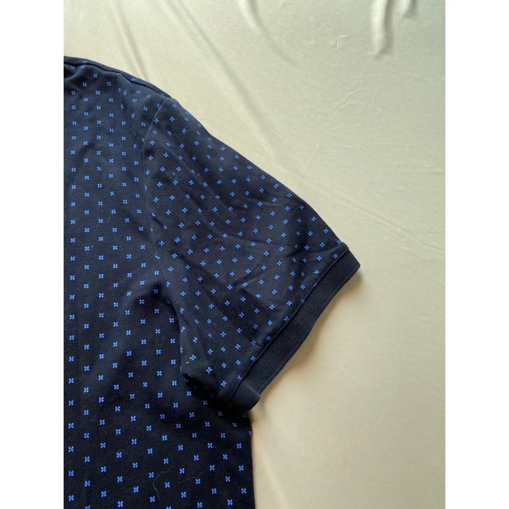 Banana Republic Luxury Touch Polo Shirt Mens Large Slim Fit Navy Blue 424807-01